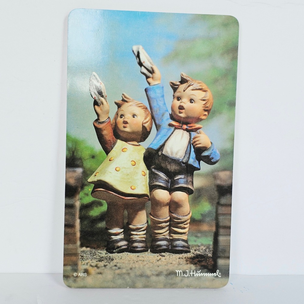 Vintage M.J. Hummel Ricolor-Pictura Wall Plaque West Germany Farewell Art